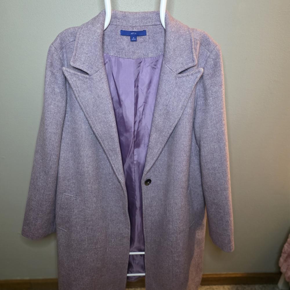 Women's Apt. 9 Lilac Pea Coat